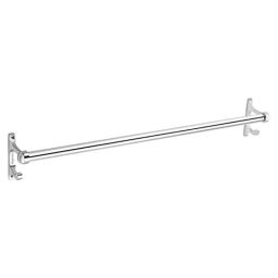Aligarian 24 inch Stainless Steel &a; Glass Chrome Finish Wall Mounted Lotus Towel Rod-image-90