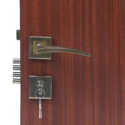 Handle Waala Lobos Rose Stainless Steel Antique Brass Finish One Side Key Mortise Door Lock Set-image-41