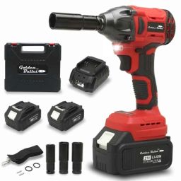 Golden Bullet CIW 2145 300W 2800rpm Cordless Brushless Motor Impact Wrench with 2 Pcs 3Ah Li-ion Batteries-13