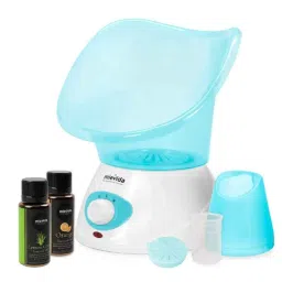 Mievida ABS Blue Steam Vaporizer &a; Facial Steamer with Lemongrass &a; Orange Essential Oils-29