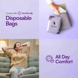 Flawsome 20 Pcs High Absorption Cotton Sanitary Pad Set with Paper Disposal Pouches, Size: XL (Pack of 2) image 5