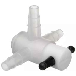 Tarsons Polypropylene &a; PTFE 3 Way Stopcock, 890020-3