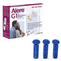 Alere 100Pcs AG-4000 G1 Glucometer Strips with 100 Lancets Free-image-106