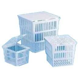 Tarsons 110x120x150mm Polypropylene Test Tube Basket with Cover, 180010-33