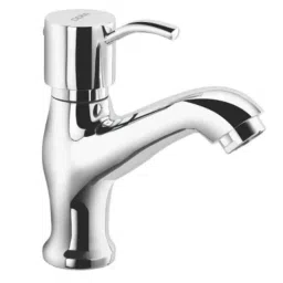 Cera Crayon Brass Chrome Finish High Neck Pillar Cock with Aerator, F2008103-44