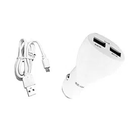 AOW LED Car USB Charger Dual Car Mobile Charge 3.0A with Cable for Toyota Land Cruiser-46