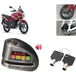 Auto Pearl Steel Black Anti-Theft Alarm Disc Brake Lock for Discover 150 f, Lock_042-picture-27