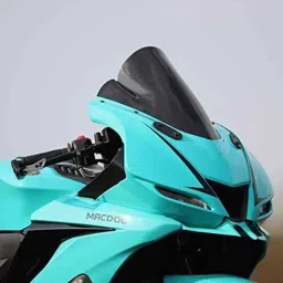 AOW Flexible and Unbreakeable Visor Glass for Yamaha R15 V3 (Black) B-51-5