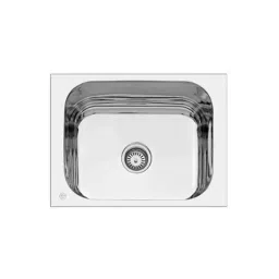 Cera Quatrino 24x18 inch Stainless Steel Single Bowl Kitchen Sink, Matt Finish, Top Mount, 1.0 mm Thick, Grade: 304, B4511122-image-96