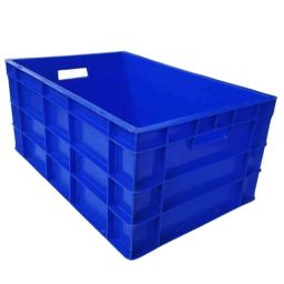 Singhal 600x400x270mm Plastic Blue Multipurpose Portable Storage Crate-image-9