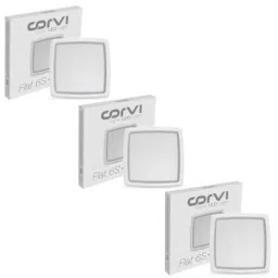 Corvi Flat 6S 15W 4000K White Square LED Panel Light, HPCA34113 (Pack of 3)-4