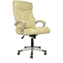 Caddy PU Leatherette Light Yellow Adjustable Office Chair with Back Support, DM 114 (Pack of 2)-picture-28