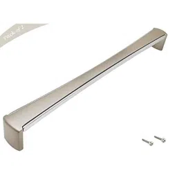 Aquieen 288mm Malleable Chrome Satin Wardrobe Cabinet Pull Handle, KL-718-288 (Pack of 2)-picture-14