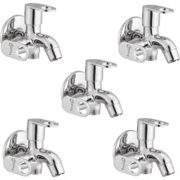 Prestige Prime Brass Chrome Finish 2 Way Bib Cock (Pack of 5)-image-76