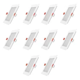 Fybros Faro 18W Polycarbonate Warm White Square LED Panel Light, FLS5089J (Pack of 10)-picture-40