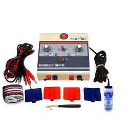 Physiotrex 2 Channel White Electrotherapy Mini Muscle Stimulator with 1 Year Warranty-28