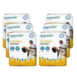 Everactiv 10 Pcs 28-45 inch White Polyethylene Adult Diaper with Aloe Vera &a; Wetness Indicator Set, CW-AFEJ-0TPY, Size: M (Pack of 9)-image-14
