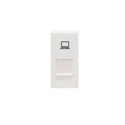 Hager insysta Glossy White Pole RJ45 Cat 6 Data Socket, WSNDS41-image-3