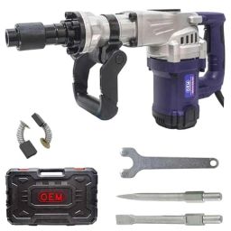 OEM 1500W 28mm Blue Demolition Hammer with Flat &a; Pointed Chisels, 835N-42