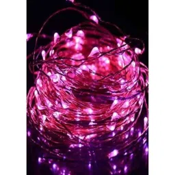 Tucasa 5m Battery Operated Purple LED Copper Wire String Light, DW-421-14