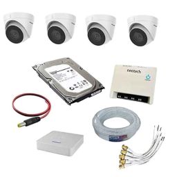 Prama 5MP 4 Pcs Dome CCTV Camera with 4 Channel DVR, 1TB Hard Disk &a; 70 m Wire Kit-6
