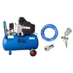 Bluex 1.5HP 30 Litre Lubricated Air Compressor with AIR Nozzle, Spray Gun &a; PU Pipe-picture-47
