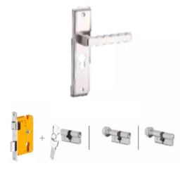 Dorset Kaira HL KAI 8 inch Stainless Steel Lock Set with Both 60mm Side Key Cylinder (Pack of 4)-picture-24