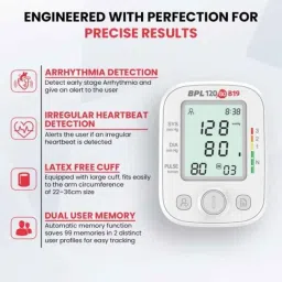 BPL 120/80 B19 Fully Automatic Digital Blood Pressure Monitor with USB &a; LCD Display, 91MED736 image 4