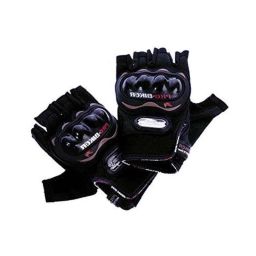 AOW Pro Biker Half Gloves, (Black) L Size-22