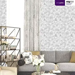 Asian Paints S107XF07A15 EzyCR8 45x300cm Paper Grey Crystalline Water Resistant Self Adhesive Wallpaper, HPCA24359-picture-6