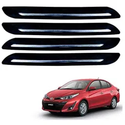Kozdiko 4 Pcs Single Chrome Bumper Protector Set for Toyota Yaris-picture-18