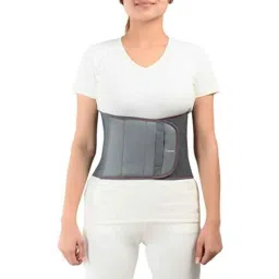K Squarians Cotton Grey Abdominal Belt, 301, Size: S-26