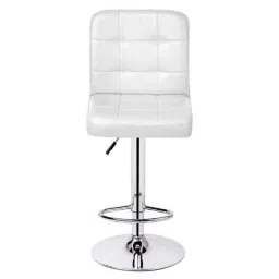 Da Urban Bion White Fabric &a; Foam Stool Chair with Low Back-picture-22