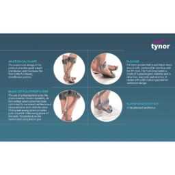 Tynor Polypropylene Right Foot Drop Splint, D17DBB, Size: Extra Large image 5