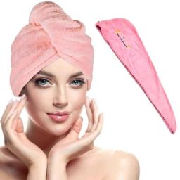 DeoDap 63x23cm Microfiber Multicolour Hair Wrap Towel, 6382-image-8