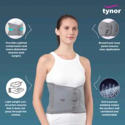 Tynor 9 Inch Abdominal Support for Post Operative/Post Pregnancy, Size: M image 3