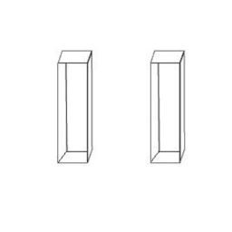 Axiva 3.5ml Four Sides Polished Optica Cells for Flourimeter Quartz with PTFE Cover, FQ0350-12