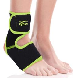 Tynor Black &a; Green Neoprene Ankle Support, 4030000700, Size: Universal-5