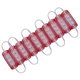 AllExtreme Exmil3R 3 Led Module Light Interior Exterior 12V 5730 Injection Decorative Lamp With Adhesive Backside For Car, Home &a; Decoration (10 Strips, Red)-picture-26