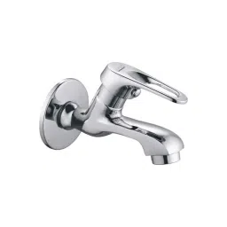 Spazio Smartbuy Brass Chrome Finish Quarter Turn Bib Cock with Wall Flange-picture-35