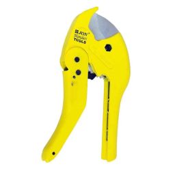 Jon Bhandari Tools 42mm Yellow Heavy Duty Premium Ratchet PVC Tube &a; Pipe Cutter-5