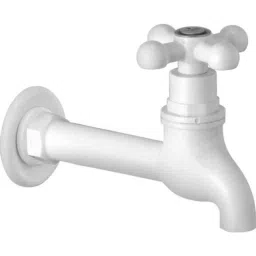 Sparsh Pearl AF-404 Alfa 15lpm Plastic White Cross Handle for Kitchen &a; Bathroom Bib Tap Faucet-image-57