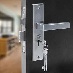 Voltizi Stainless Steel Brass Antique Finish 6 Lever Double Stage Mortise Door Lock Set with 3 Keys, LB201-picture-40
