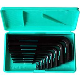 Taparia 10 Pcs Black Finish Allen Key Set in Box Packing, KI-10V-31