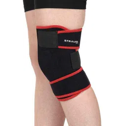 Strauss Neoprene Black Free Size Adjustable Knee Support-picture-25