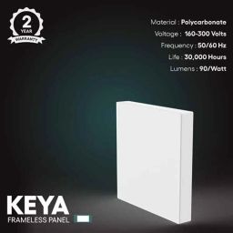 Fybros Keya 12W Polycarbonate Warm White Square LED Surface Panel Light, FLS7021A image 5