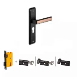 Dorset Kaira-X HL KAI 8 inch Zinc GMHG Finish Lock Set with Coin &a; 60mm Knob Cylinder-picture-8