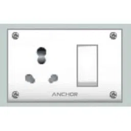 ANCHOR Uni. S.S.Comb. 4 Fixing Holes Socket With Switch 50665-picture-42