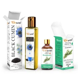 GoWoo 2 Pcs 10ml Natural Undiluted Rosemary Aroma Oil &a; 100ml Black Cumin Carrier Oil Set, GWOC1166-P43+P168-picture-35