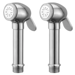 Drizzle Dolphin 2 Pcs Brass Chrome Finish Silver Health Faucet Head Set, AHFDOLPHIN2-picture-2